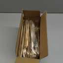 Rubtlamp 90Pcs Gold Plastic Silverware, Gold Disposable Utensils, Plastic Cutlery Include 30 Plastic Knives, 60 Forks and Spoons, Fancy Plastic Silverware Heavy Duty for Party