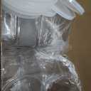 Yahenda 8 Pcs Hexagon Plastic Jars Cookie Jars with Airtight Lids Clear Candy Jar Wide Round Mouth Snacks Dog Food Candy Containers Reusable Coffee Display for Gifts and Storage(30 oz)