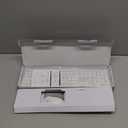 Wireless Keyboard and Mouse Combo - Full Size Slim Thin Wireless Keyboard Mouse with Numeric Keypad 2.4G Stable Connection Adjustable DPI (White & Silver)