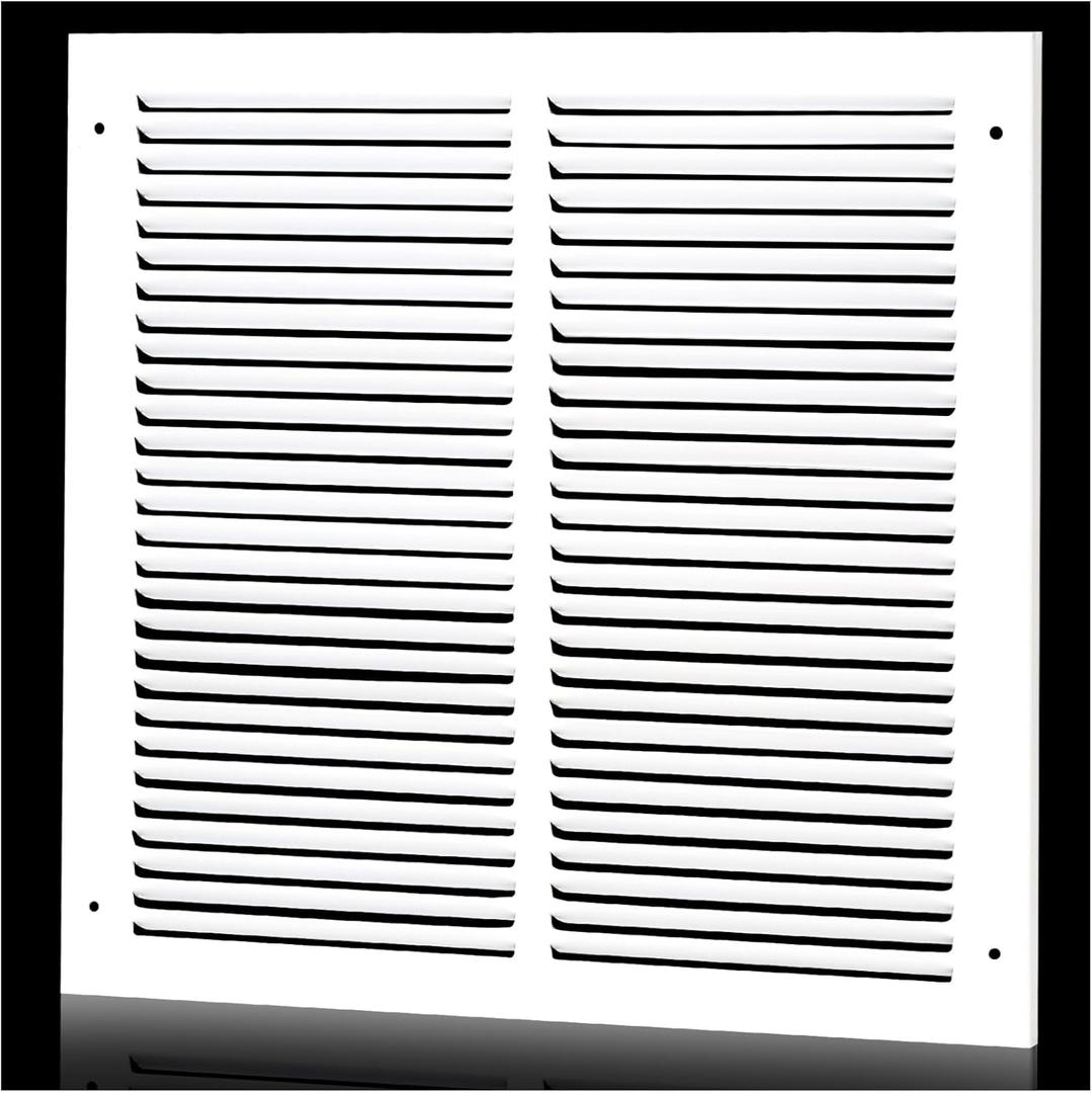 14 x 14 Inch Duct Opening Return Air Vent Cover for Wall or Ceiling, Return Air Grille HVAC AC Wall Air Return Vent Cover HVAC Cold Air Grill Without Filter Housing,Outer Dimension:15.75"WX15.75"