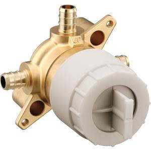 Moen U130X M-CORE 3-Series 3 Port Shower Mixing Valve with Crimp Ring PEX Connections, or Unfinished