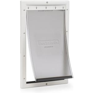 PetSafe NEVER RUST Dog and Cat Door, Large, For Pets Up To 100 lb, Paintable, Easy DIY Installation, Closing Panel Included, Install in Interior and Exterior Doors or Walls, Durable, Adjustable Flap
