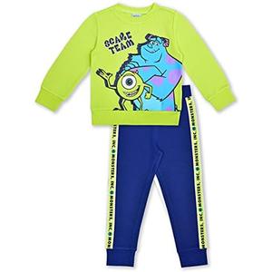 Disney Monsters Inc. Sully and Mike Boys Long Sleeve Shirt and Pants Set for Toddler and Little Kids Size 4T