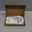 3 Pieces Fun Hamster Guinea Pig Hideout Kit Include PVC Hamster House, Rainbow Bridge, Seesaw DIY Exercise Playhouse for Rats Mouse, Small Animals(Small, Rainbow Color)