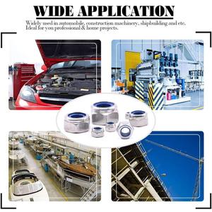 4 x 240Pieces M4-0.7mm Nylon Lock Nuts,SpzcdZa 304(A2-70) Stainless Steel LockNuts for Industrial and Construction Fasteners;Standard Metric Thread Nylock Nuts