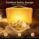 Brooder Plate for Chicks, 50158 Chick Heat Plate with Smart Thermostat, UL Certified Radiant Heating Panel Brooder Heater, 180 Adjustable Angle & Hanging Design for Poultry Brooding & Chicken Coop