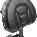 For Harley Davidson   Quick Release, Drivers Seat Rider  with Pocket Pad Driver Backrest for Harley Davidson Fatboy/Heritage Softail FLSTC/Fatboy FLSTF Models 2007-2017 (Black)