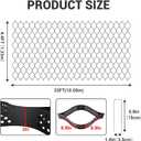 Gravel Grid 4.4x33 FT with 20Pcs Landscape Staples, 3'' Thick Geogrid Ground Grid 2200 lbs per Sq Ft Erosion Control Geo Grid for Driveway, Walkway, Horse Paddock, Patio, Parking Lot, Slope