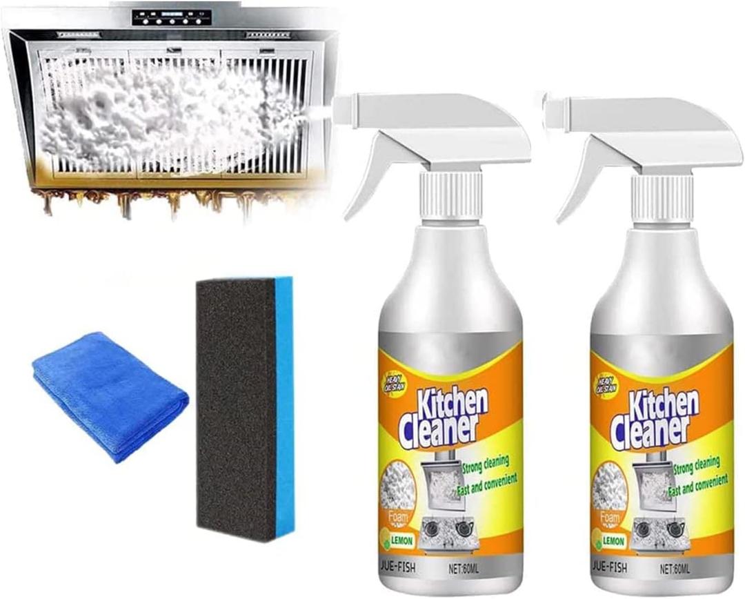 All-purpose Kitchen Pots and Pan Cleaner, Super Strong Multi Surface Cleaner, Multi-Purpose Wash Free Cleaning Spray