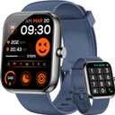 Smart Watch for Men Women Alexa Built-in, 1.83" HD Fitness Tracker Touchscreen with Call Function, IP68 Waterproof, 120+ Sport Modes, 24/7 Heart Rate/Sleep Monitor, iOS Android Compatible (Blue)