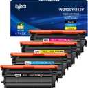 213Y Toner Cartridge,Extra High Yield UP to 18000 Pages for HP 213A 213X 213Y for HP Color LaserJet Enterprise 5700dn 6700 6701dn, MFP 5800dn MFP 6800 MFP 6801dn Printers,4 Pack