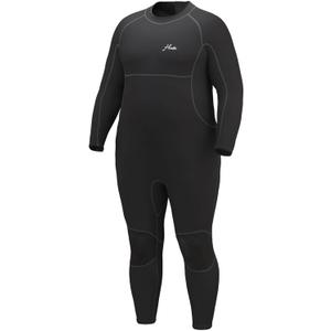 Hevto Plus Size Wetsuit Men Women 3/2mm Neoprene Full Shorty Wet Suit Back Zip Swimming Keep Warm in Cold Water (Size 50)