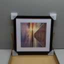 Americanflat 13x13 Picture Frame with Shatter-Resistant Glass - Use as 10x10 Frame with Mat or Display 13x13 Photo Without Mat - Signature Collection - Square Frames for Wall Display - Black