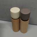 LARS NYSM Wooden Salt and Pepper Grinder Set Manual - Salt and Pepper Mills with Adjustable Ceramic Grinder - Elegant Beechwood Pepper and Salt Mill Set for Dining Table (Brown/Beige)