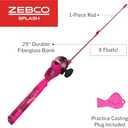 Zebco Youth Floating Spincast Reel and Fishing Rod Combo, Pre-Spooled with 6-Pound Cajun Line, 20