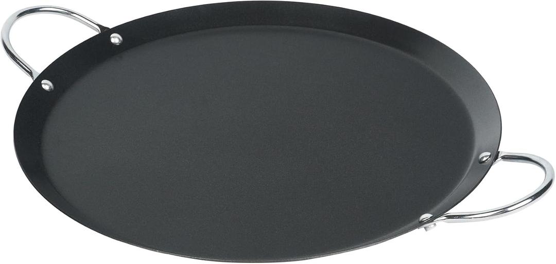 Restaurantware Round Carbon Steel Griddle, 14.6 x 11.1 In, 10 Pack