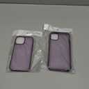 GUNPRIO Compatible with iPhone,  Anti-Fingerprint Matte Coating, Protective Hard Back Slim Translucent Case for iPhone Purple