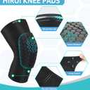 HiRui Knee Pads for Kids Youth Adult, Basketball Baseball Knee Brace Knee Support, Collision Avoidance Kneepad Compression Knee Sleeve for Volleyball Football Cycling Running-1Pair (Black, XXS)