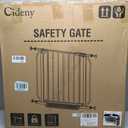 Baby Gate No Drilling, 29"-40" Auto Close Dog Gate Indoor for Doorways & Stairs, Pressure Mounted Adjustable Pet Gate, Easy Walk Through Child Gate for Children & Pets Stroller Friendly, White
