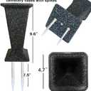 Cemetery Vase for Grave Headstones with Metal Spike, Flower Pots for Outdoor Plants, Memorial Vases for Graves