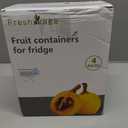 Freshmage Fruit Storage Containers for Fridge with Removable Colander, Airtight Food Storage Container, Dishwasher Safe Produce Saver for Refrigerator, Keep Berry Fruit Fresh Longer 4 pcs Small Clear