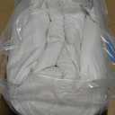 SAVORI Set of 2 Down and Feather Throw Pillow Inserts 18x18 Soft Fluffy Pillow Inserts with 100% Down-Proof Cotton Cover, Decorative Square Cushion Inner for Sofa Couch Bed-White