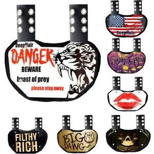 Sports Football Back Plate Curved Design Football Lower Back Protect Sports Protective Accessories Devil Pattern for Kids & Adults