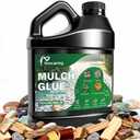 Honcaring 1 Gallon Rock and Mulch Glue for Landscaping Spray Outdoor Stone Gravel and Pea Gravel Binder Adhesive for Driveways Garden Paths Patios and Decorative Bark