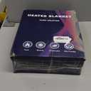 MAXEVE Electric Heated Throw Faux Rabbit Fur Blanket with 8 Heating Levels & 8 Hours Auto Off, Fast Heating Warm Cozy Sherpa Washable Blanket with Over-Heat Protection, ETL Certification, Grey