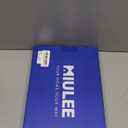 MIULEE Linen Textured Small Kitchen Window Curtains Over Sink, Semi Sheer Farmhouse Cafe Curtain 36 Inch Long Short Back Tab Half Window Curtains for Bathroom Basement 2 Panels Heathered White