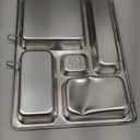 PlanetBox ROVER Classic Stainless Steel Bento Lunch Box with 5 Compartments (P5000N)