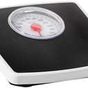 Taylor Battery Free Analog Scales for Body Weight, 330LB Capacity, Easy to Read Large 4.25-inch Dial, 10.3 x 10.6-inch Vinyl Mat Platform, Black