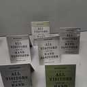 Stockroom Plus Double-Sided Metal Safety Signs, All Visitors Must Wash Hands (5x7 In) - 6 Pack
