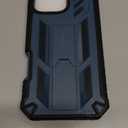 FNTCASE for iPhone 16 Pro-Max Case: Military Grade Drop Proof Protection Mobile Cover with Kickstand | Matte Textured Rugged Shockproof TPU | Protective Sturdy Phone Case - 6.9 inch Blue