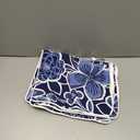 Bold Blue and White Flowers Outdoor Cushion Cover 12"x20" 2 Pack