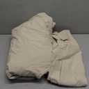 FOSSA Duvet Cover Set 100% Washed Cotton Linen Feel Super Soft Breathable Cozy 3 Pieces Bedding Sets Solid Almond Grey Full/Double