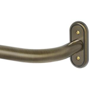 Curtain Rods 36-88 Inch, Antique Bronze Wrap Around Blackout Curtain Rods for Windows, 1 Inch Adjustable Heavy Duty Room Darkening Window Treatment Rod for Bedroom, Living Room, Sliding Door