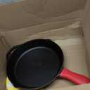 Lodge Seasoned Cast Iron Skillet - Quality Frying Pan for the Stove, Oven, Grill & Campfire - Includes Silicone Hot Handle Holder - Non-Toxic, Nonstick & Long-Lasting - 12 Inches