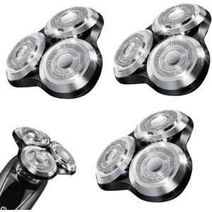 New Upgrade SH90 Replacement Shaver Heads Compatible with Philips Norelco Series 9000 (S9000) Shavers Replacement Heads (SILVER(3pcs))