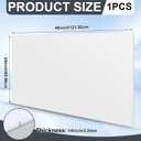 Wonderjune 24" x 48" x 1/8" White Acrylic Sheets Translucent White Cast Acrylic Plastic Sheet Cut to Size for DIY Craft Projects Display Cases Signs Sneeze Guard
