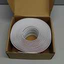 Vinyl Stair Nosing 16Ft Self Adhesive Stair Edge Protector Stair Edging, Stair Anti-Slip Stair Trim for Indoor & Outdoor (White)