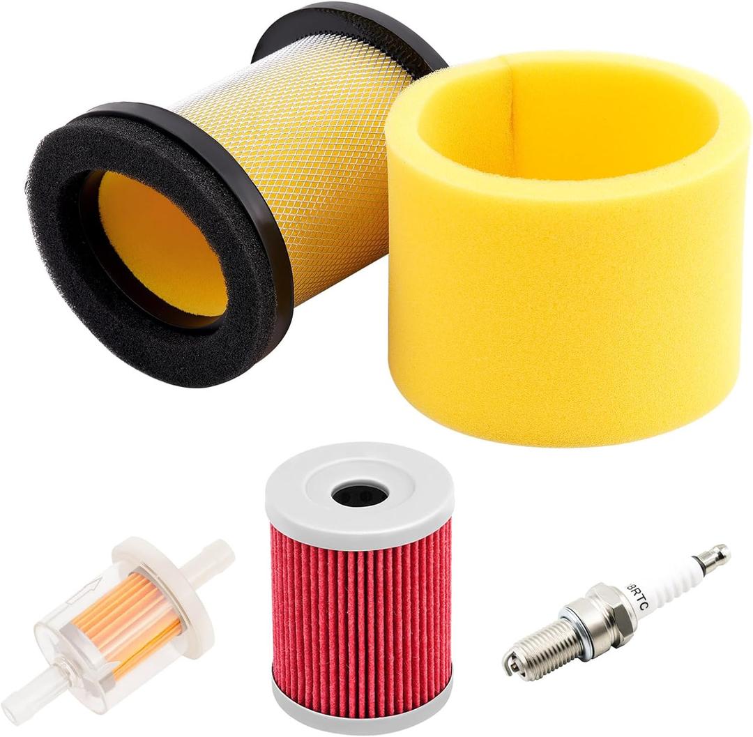 KLWZH 0470-421 Air Filter Oil Filter Kit for Arctic Cat 250 2x4 4x4 1999-2005 Arctic Cat 300 2x4 4x4 1998-2005 Replace for 0470-421, 0470-355 with Fuel Filter Spark Plug