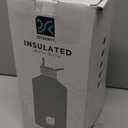 1 Gallon Water Bottle Insulated | Thickened Stainless Steel Vacuum Metal Water Jug | Portable Sports Large for Gym and Hiking with Straw, Carrier Bag, Handle Strap | BPA-Free 128 oz (Advanced Black)