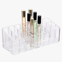 ELLDOO Rollerball Perfume Organizer, 24 Spaces Clear Acrylic Perfume Storage Holder Beauty Scent Holder, Makeup Lipgloss Lipstick Display Case