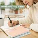 Yoment 4 Pack A5 Spiral Notebooks - 5.7x8.25 Hardcover Spiral Bound Notebook Journal, 160 Pages College Ruled, for Writing, Note Taking, Journaling, Study (Multicolor)