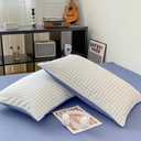 2pcs Soft Pillowcases Rectangle Pillow Cover Plaid Style Pillowslip 48x74cm Cushion Covers Home Bed Pillow Case,3,2 Pillowcase 48x74cm