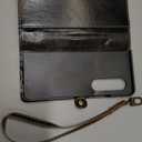 Defencase Wallet Case Compatible with Samsung Galaxy Z Fold 4 with RFID Blocking Card Holder & S Pen Holder Slot PU Leather Magnetic Snap Flip Zipper Strap Phone Case Fit for Galaxy Z Fold 4, Coffee