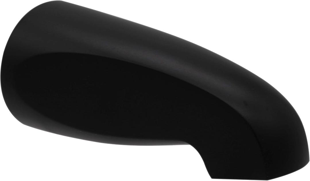 Westbrass D310-62 5-1/2" Reach Brass Wall Mount Tub Spout, Matte Black