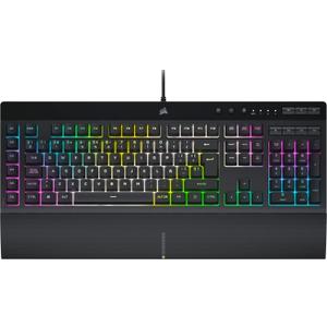 Corsair K55 RGB PRO XT - Dynamic Per-Key RGB Backlighting - Six Macro Keys with Elgato Stream Deck Software Integration - IP42 Dust and Spill-Resistant - QWERTY US Layout - Black