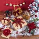 2 x Red Velvet Ribbon 3/8 Inch 25 Yards Ribbon for Gift Wrapping Christmas Wreath Bow DIY Sewing Projects